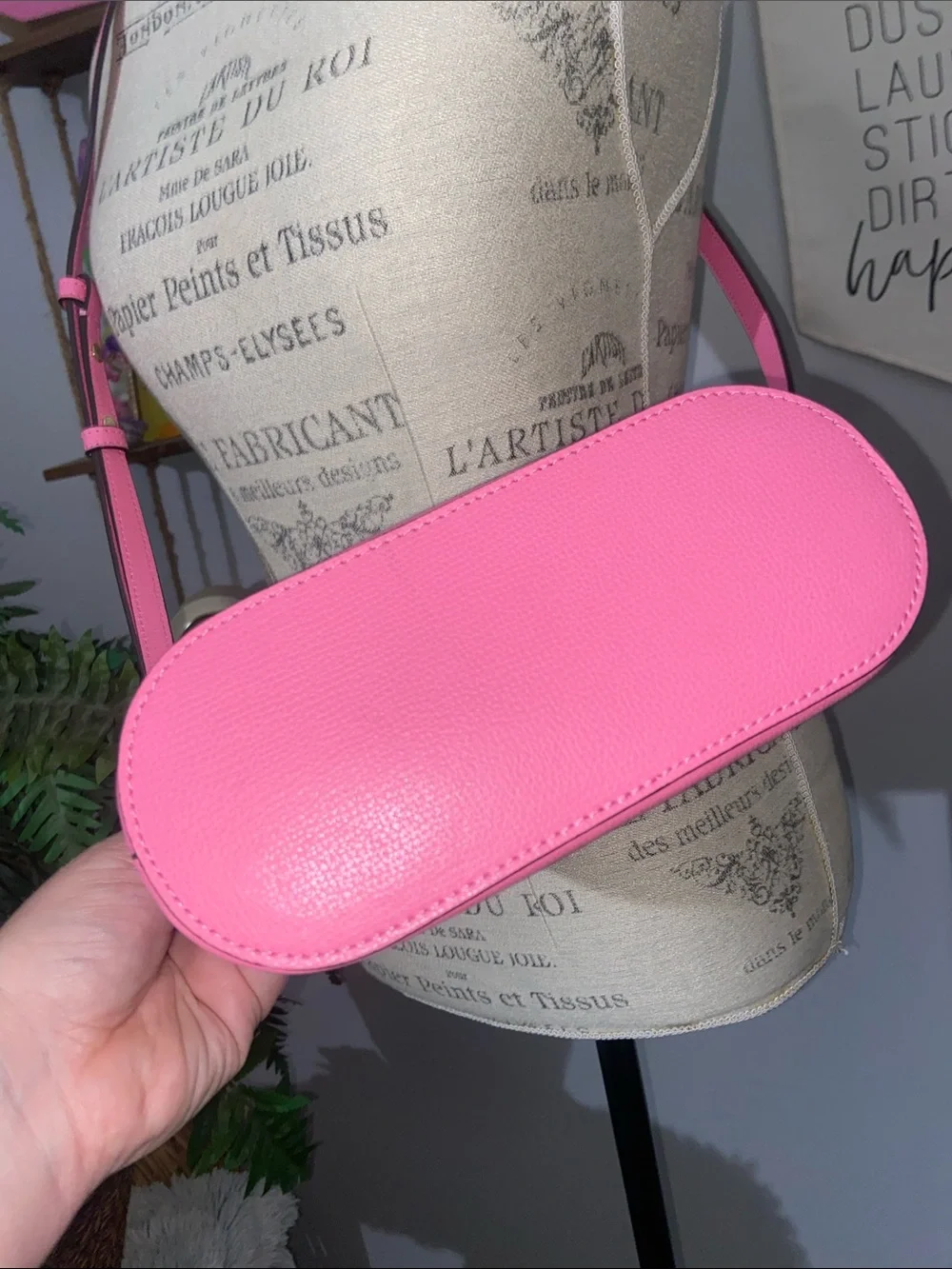 Kate Spade Schuyler Dome Hot Pink Crossbody Bag w/ Pink Dust Bag